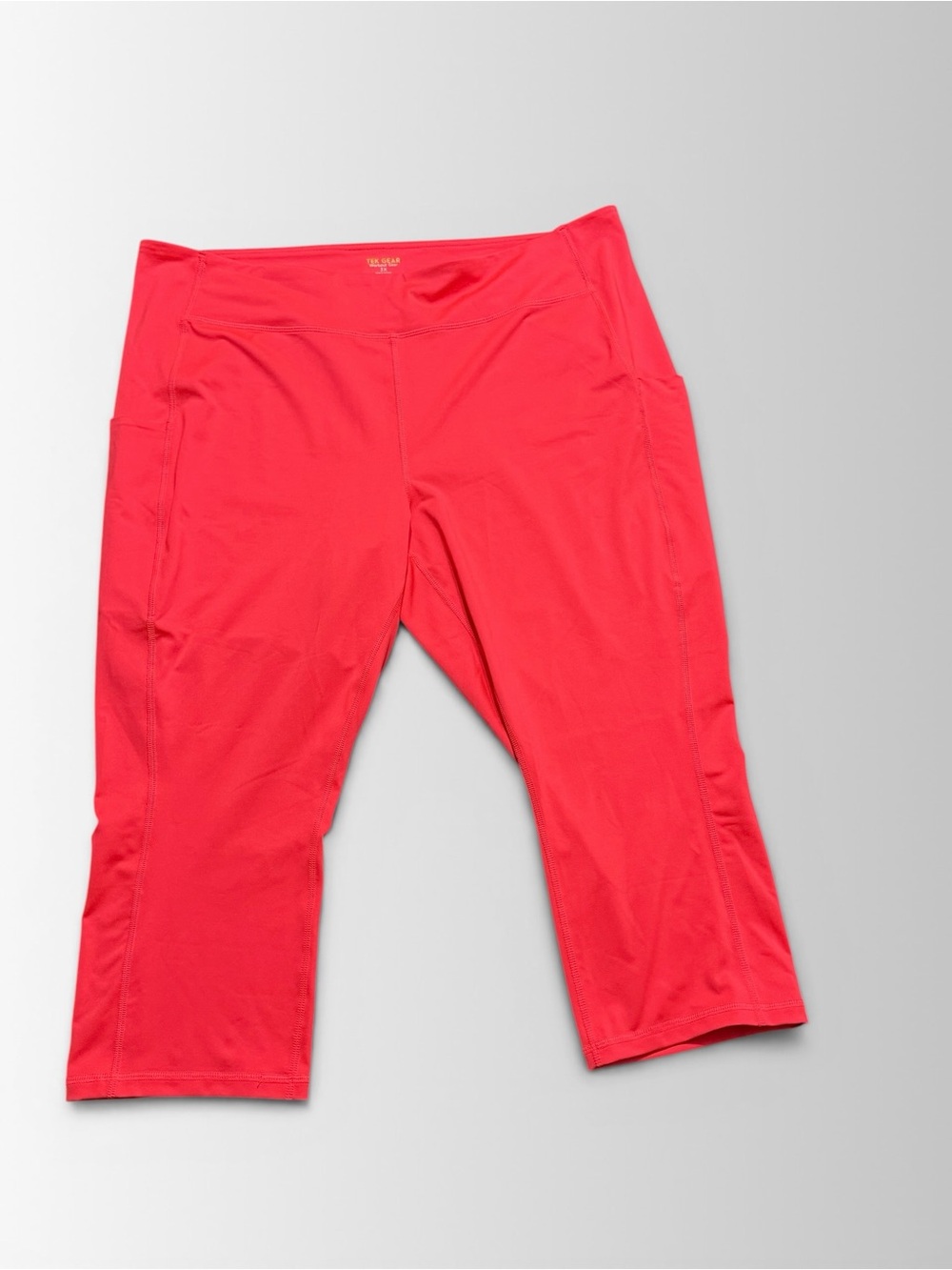 Tek Gear Neon Pink Capri Leggings Activewear Athleisure 3X